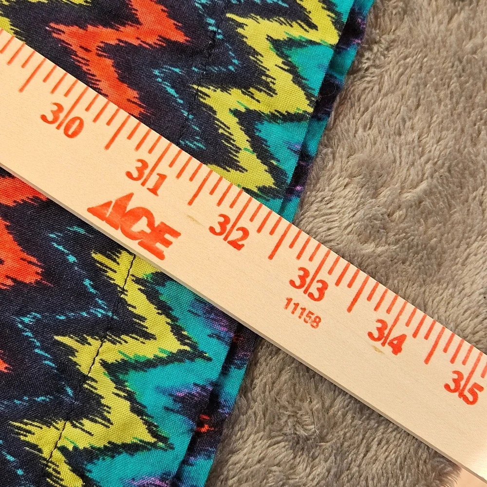 Derek Heart Chevron Print‎ Button Front Cutout Back Sundress Multi Color Medium